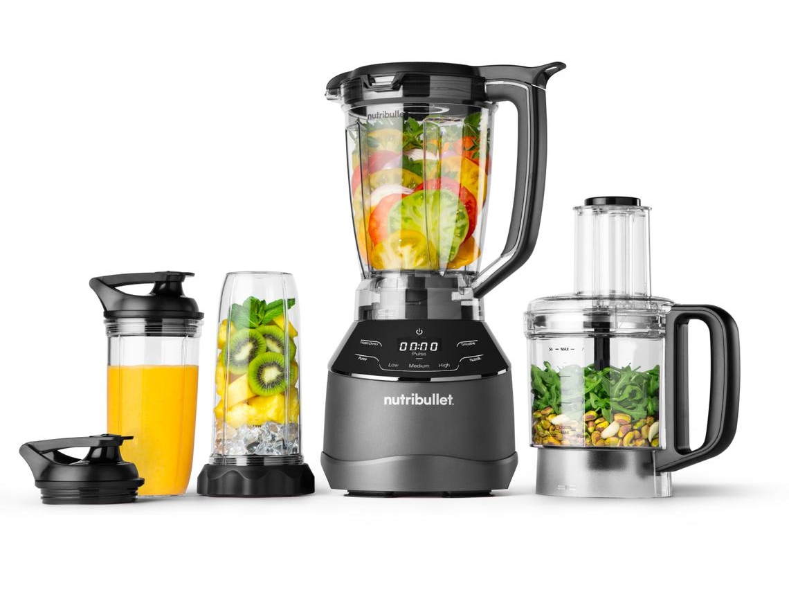 Licuadora Full Size NUTRIBULLET Triple Prep System NBF580B (1,8 L - 1500 W - Inox)