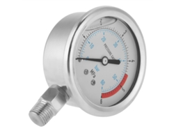 Manómetro De Presión De 0-60 Bar/0-6 Mpa Con Esfera De 60 Mm Y Rosca Npt De 1/4".