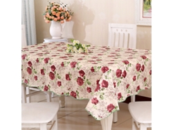 KOFIHETY Mantel rectangular para interior y exterior, tela floral primavera/verano