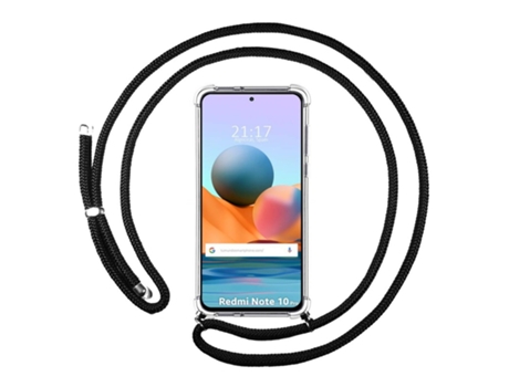 Carcasa Xiaomi Redmi Note 10 Pro TUMUNDOSMARTPHONE Colgante Negro
