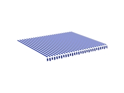 Maison Exclusive - Tela De Repuesto Para Toldo Azul Y Blanco 4x3,5 M