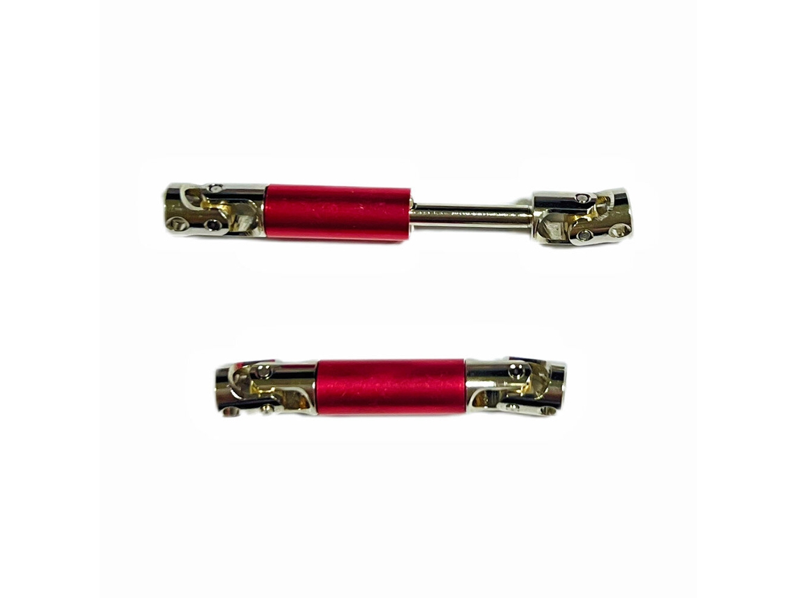Red2pcs Ldrc 18401 18499 1/18 Rock Crawler Rc Car Parts Metal Drive Shaft Vehicles Models Spare Accessories