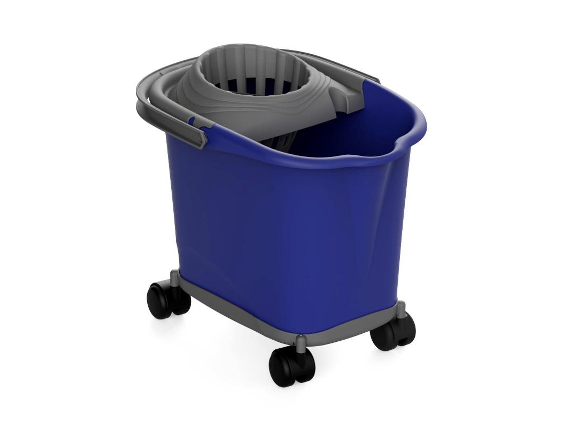 Cubo Escurridor Ruedas 16l Azul