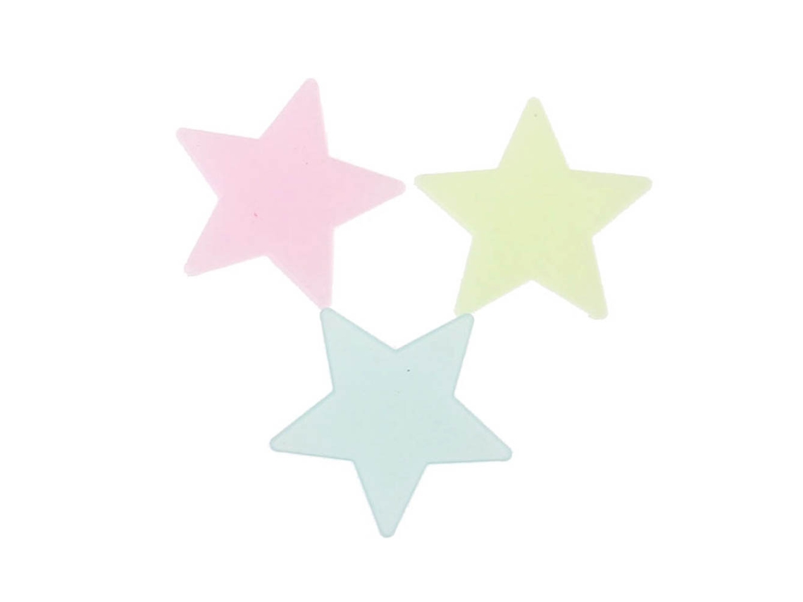 2026-100 Pegatinas De Estrellas Luminosas Fluorescentes Para Decoración De Pared Niños Dormitorio