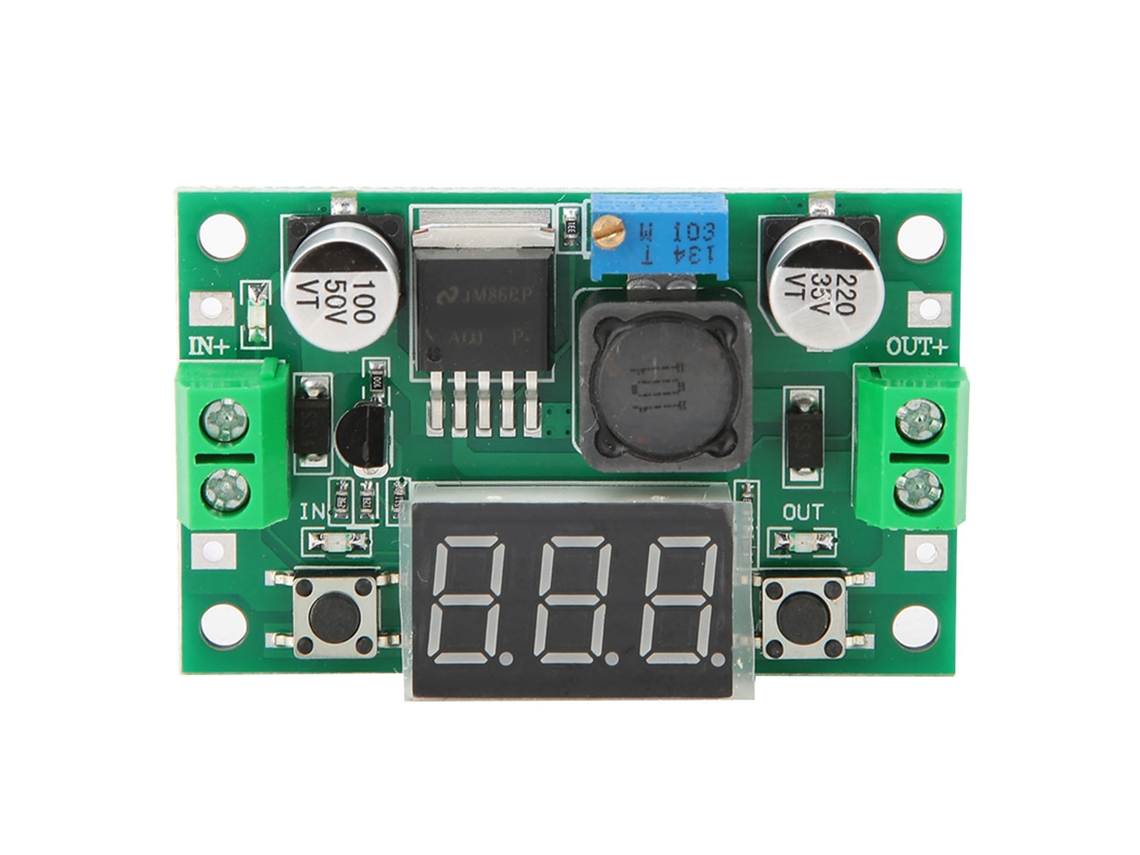 Veloriskku-módulo Regulador De Voltaje Dc Dc Ajustable De Alta Potencia Lm2596s Pantalla Digital 0~40v