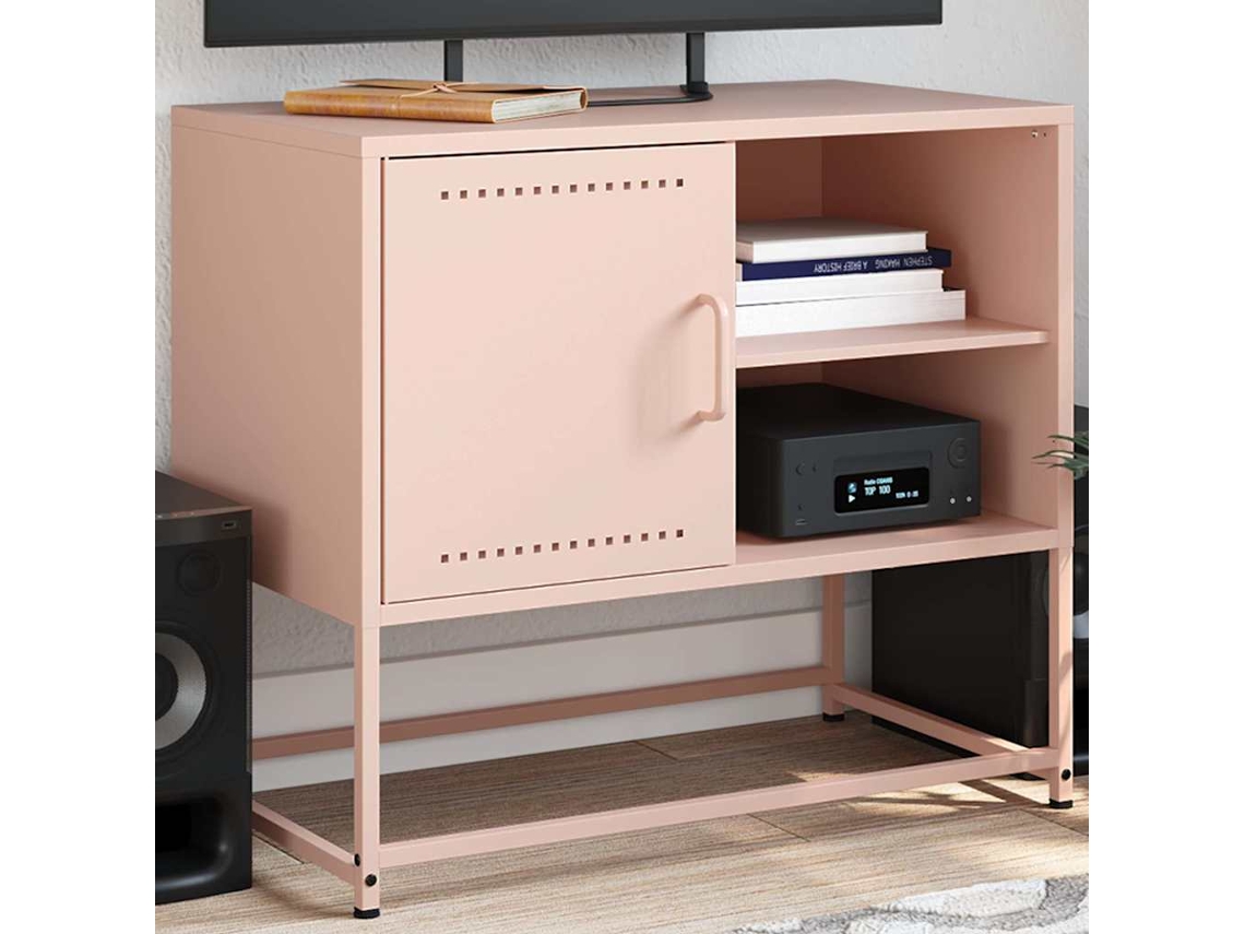 Mueble de TV | Mueble de TV | Mueble de TV 68x39x60,5 cm Acero Rosa
