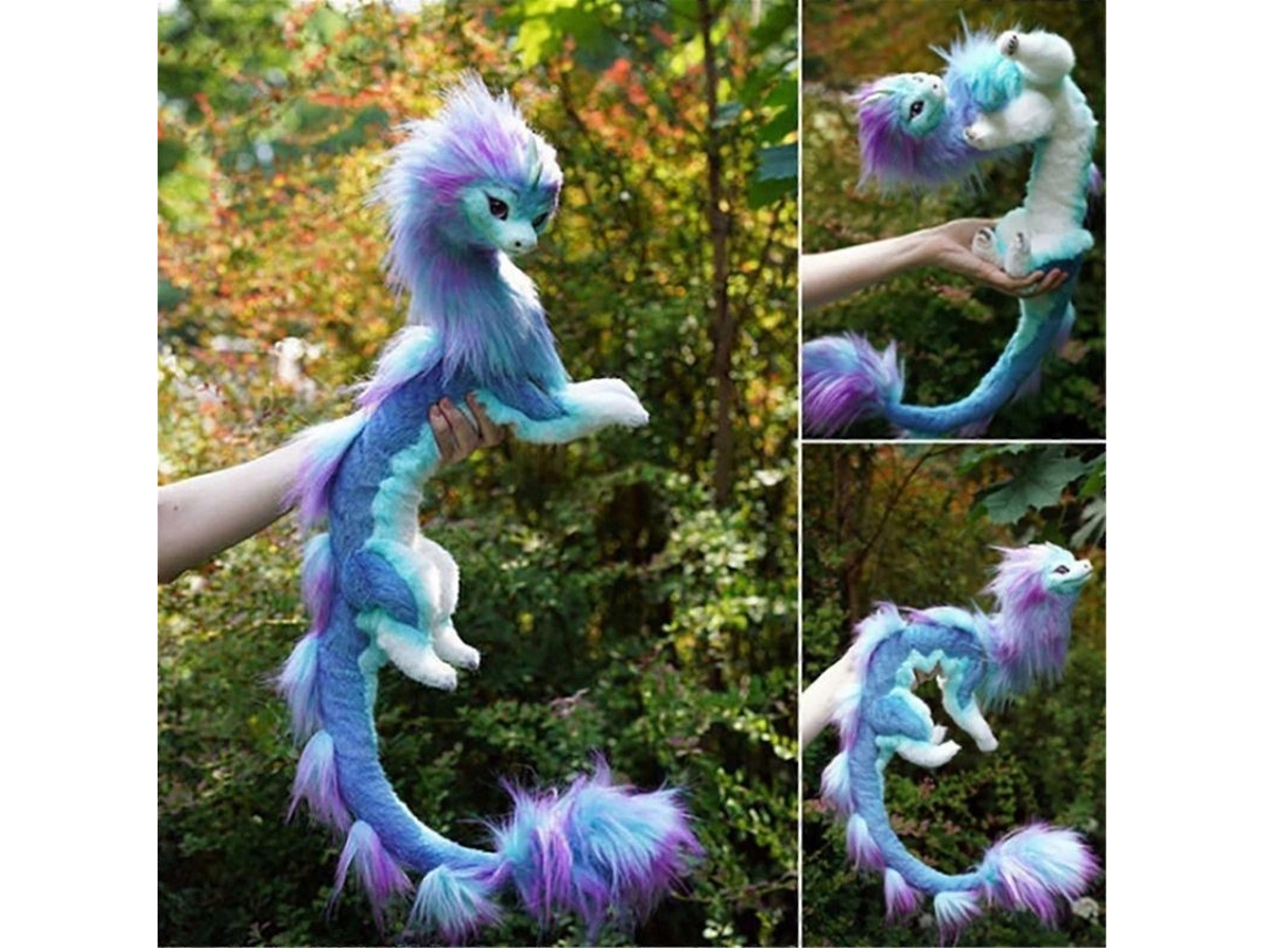 Peluche De Dragón Azul De 60 Cm. Juguete Infantil. Regalo De Cumpleaños O Halloween.