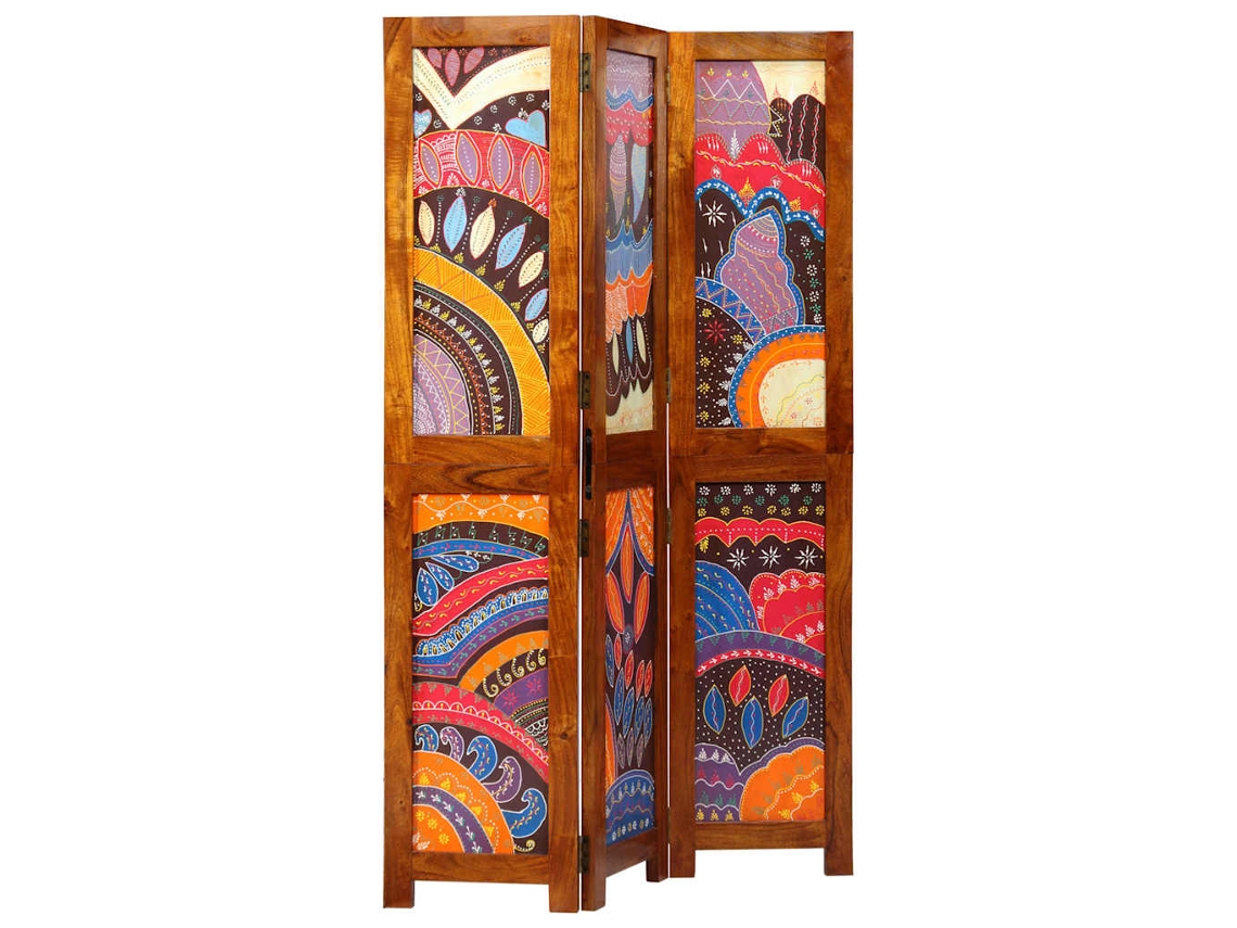 Biombo Divisor | Biombo Separador | Separador De Habitaciones Marrón Miel 105 X 1,5 X 160 Cm