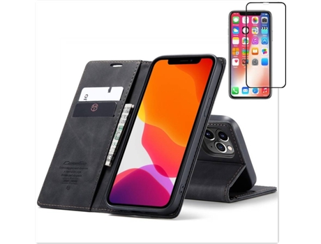 Carcasa y Protector iPhone 12 Pro Max Livro Caseme Elite Negro