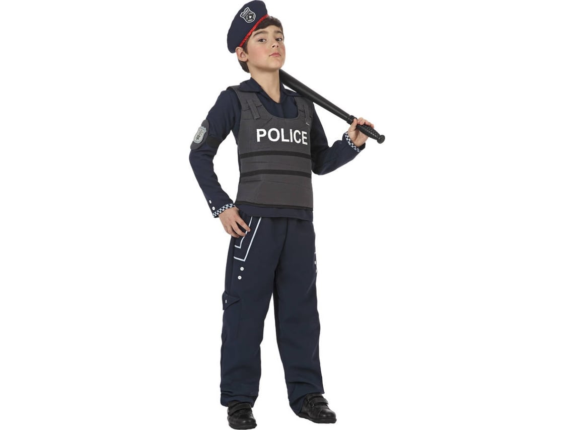 Disfraz de Niño DISFRAZZES Policía Com Chaleco (Talla: 7 a 9 años)
