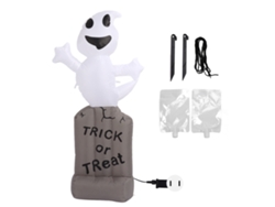 Decoración Inflable Halloween Fantasmas Lápides 5ft Led Impermeable Ip44 Con Soplador Para Jardín Exterior Interior Us Plug 100‑240v