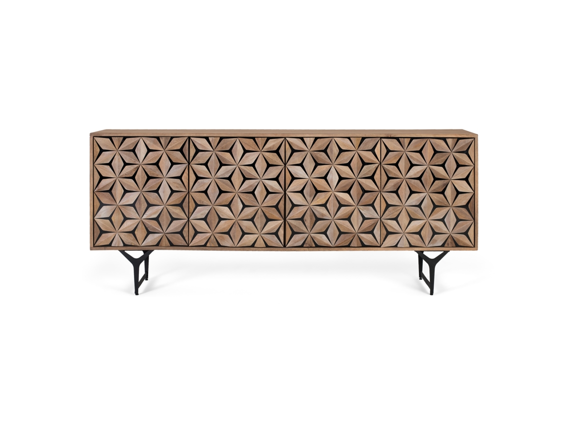 Aparador Artesanal con 4 Puertas en Madera de Manglar 177 cm 74X177X40 GINER Y COLOMER