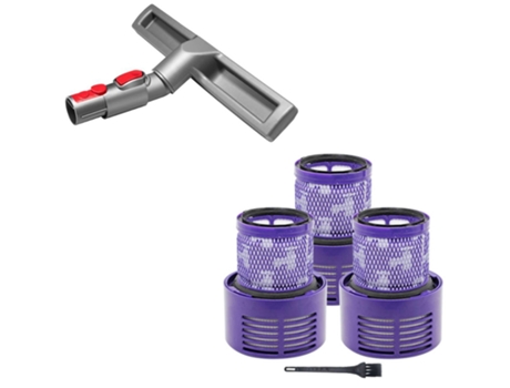 1 cabezal de cepillo para Dyson y 3 filtros Hepa de repuesto V10