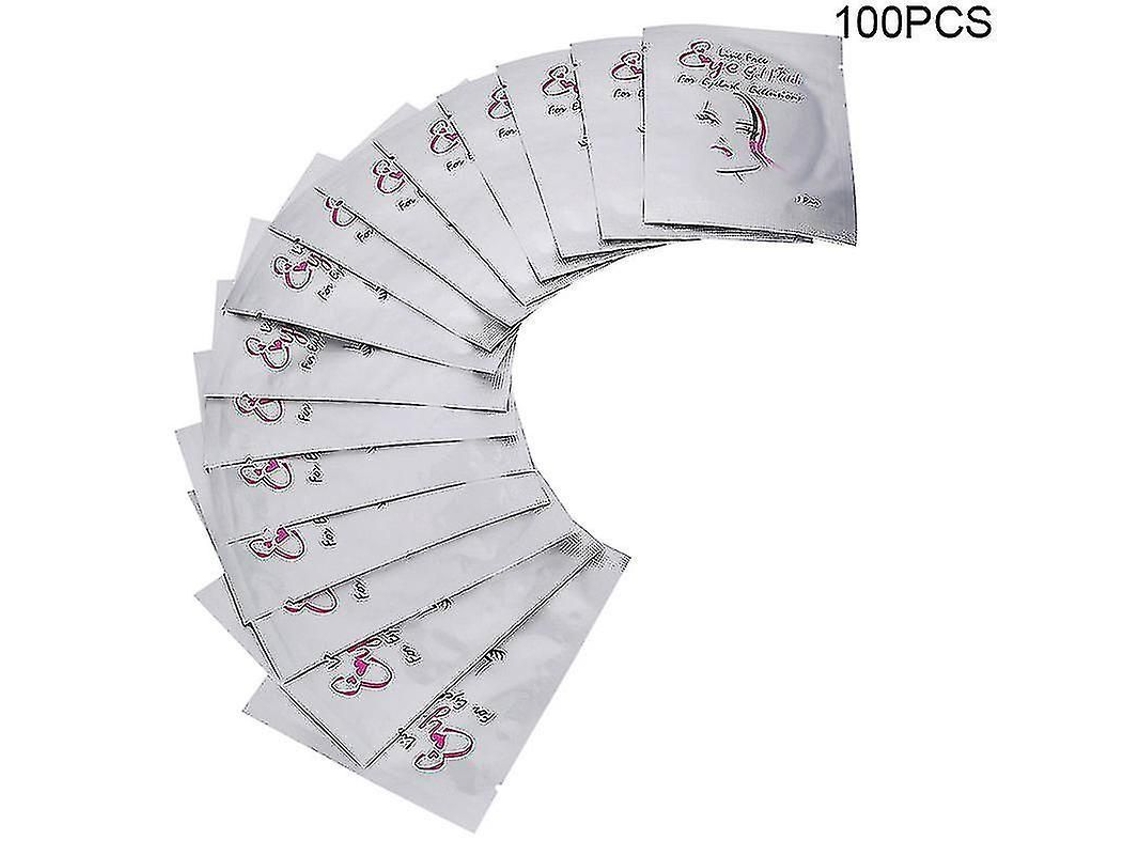50/100/200 Pares De Parches Oculares De Hidrogel Sin Felpa Para Extensiones De Pestañas Con Colagenasa