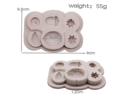 Moldes para bolos, nuevos en forma de nuez, molde para pegamento, 1 pieza Chaberlu