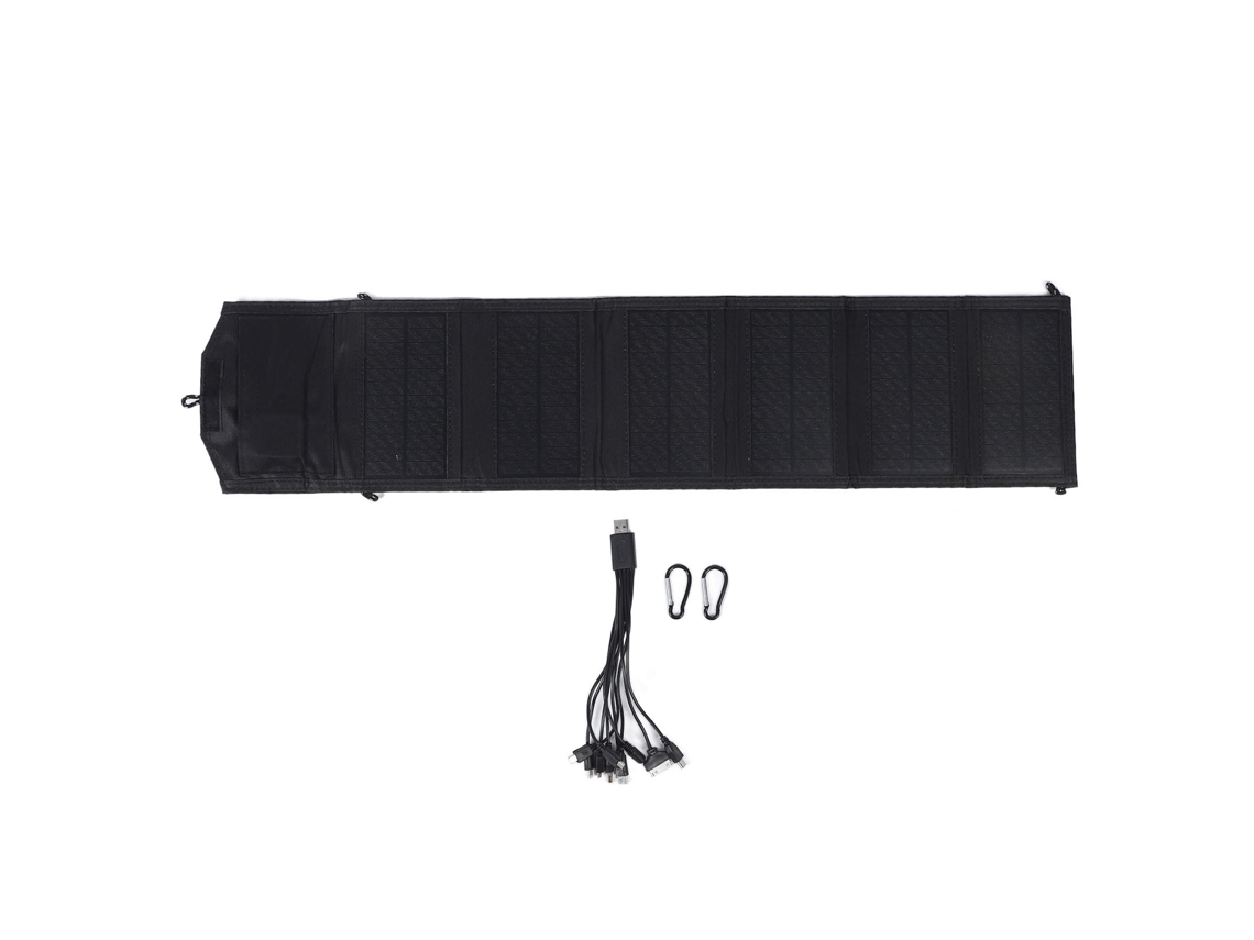 Panel Solar Plegable Portátil De 20 W Con 2 Puertos Usb, Resistente Al Agua Para Acampar Y Hacer Senderismo, 6 Pliegues.