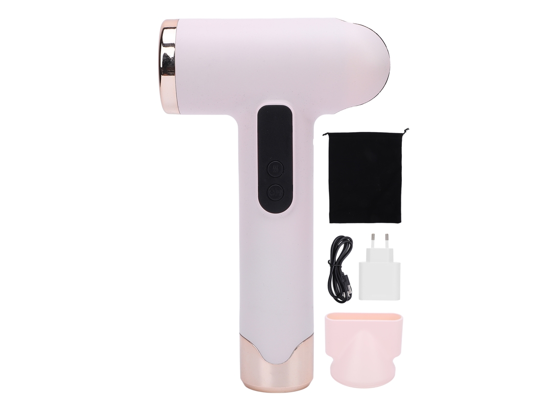 Secador De Pelo Portátil Inalámbrico De 100000 Rpm, 200 W, Recargable Por Usb, Batería De 15000 Mah, Bajo Nivel De Ruido.