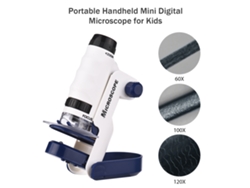 Microscopio portátil para niños de 60x y 120x para educación científica