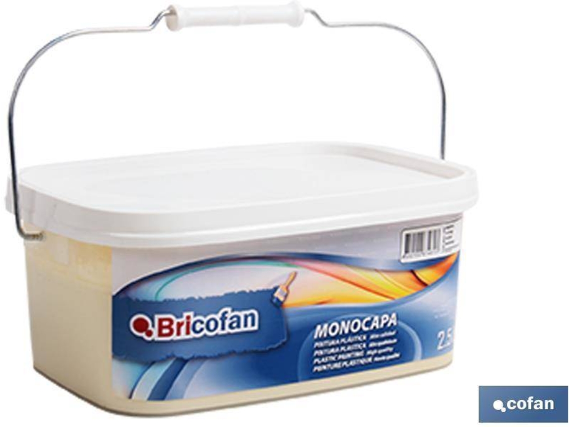 Pintura Plástica Monocapa para Interior COFAN Marfíl (2,5L)