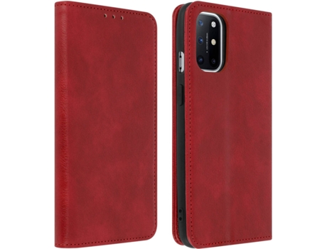 Funda OnePlus 8T AVIZAR Tarjetero Rojo