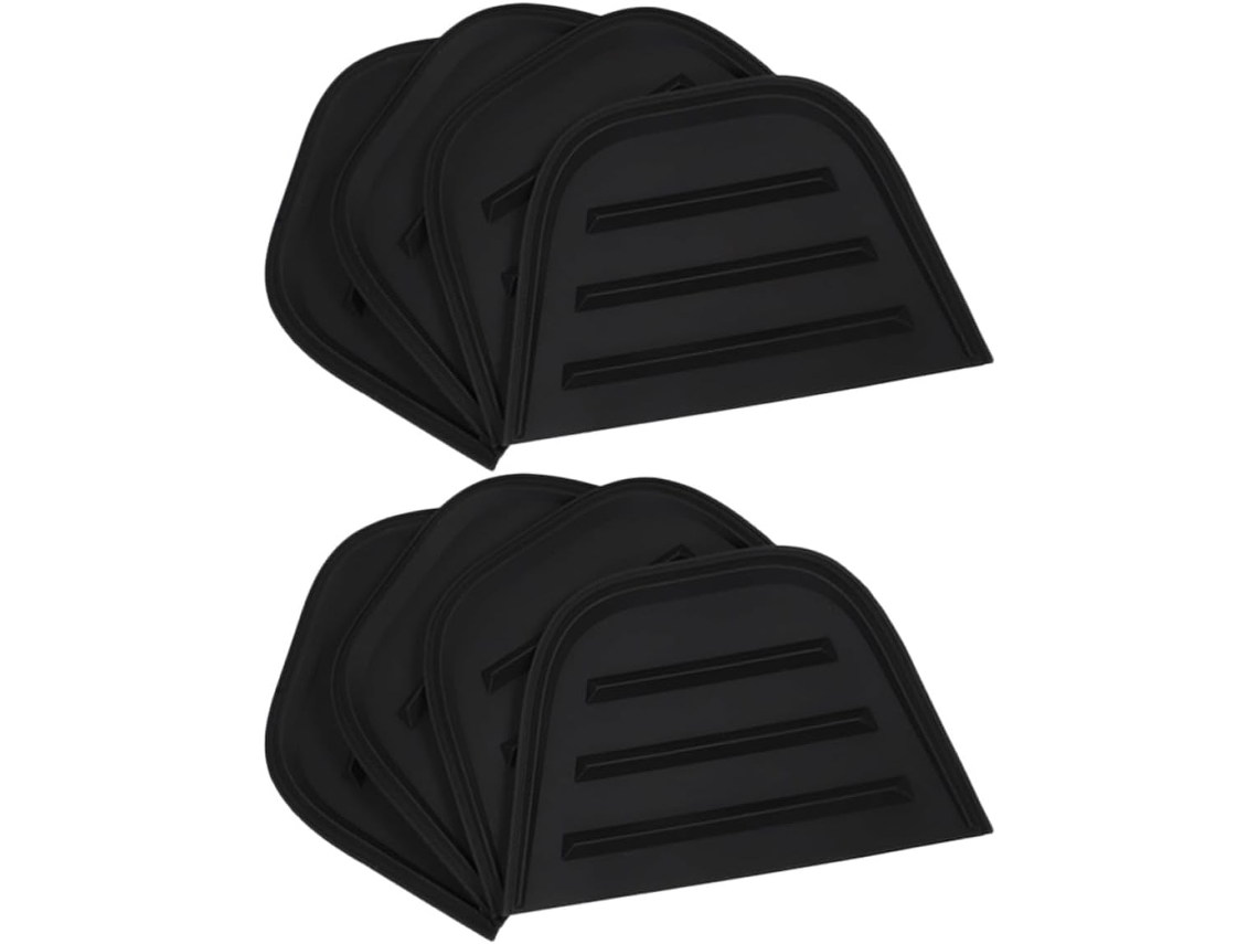 8 Protectores De Esquina, Diseño Antideslizante, Pvc Negro, Juego De 8, Uno Para Maletas Y