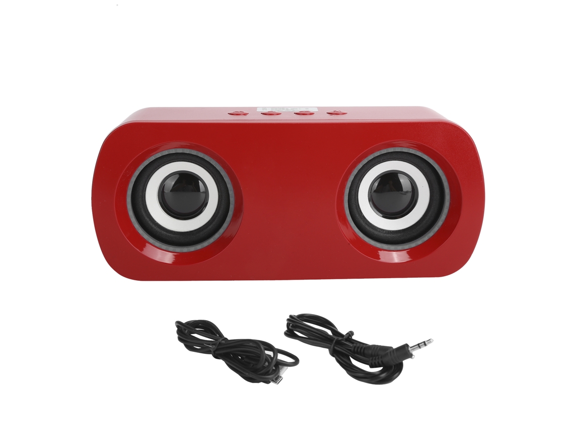 Altavoz Bluetooth Inteligente Sada A9, Mini Altavoz Multimedia Audio 5.0, Rojo