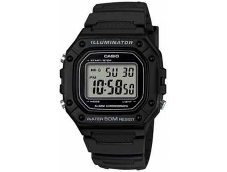 Reloj Digital CASIO Hombre (Goma - Negro)