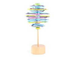Varita Antiestrés De Madera, Diseño De Macarons Secuenciales, Ideal Para La Decoración Infantil.