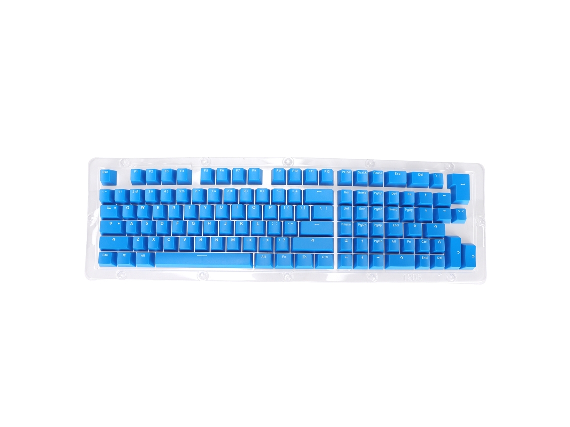 117 Teclas, Altura Oem, Moldeado Por Inyección Bicolor, Acabado Mate, Para Teclados De 61 A 87 Teclas, Azul Oscuro Y Blanco.