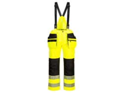 Peto impermeable de alta visibilidad Portwest Pw3 / Naranja Negro / M