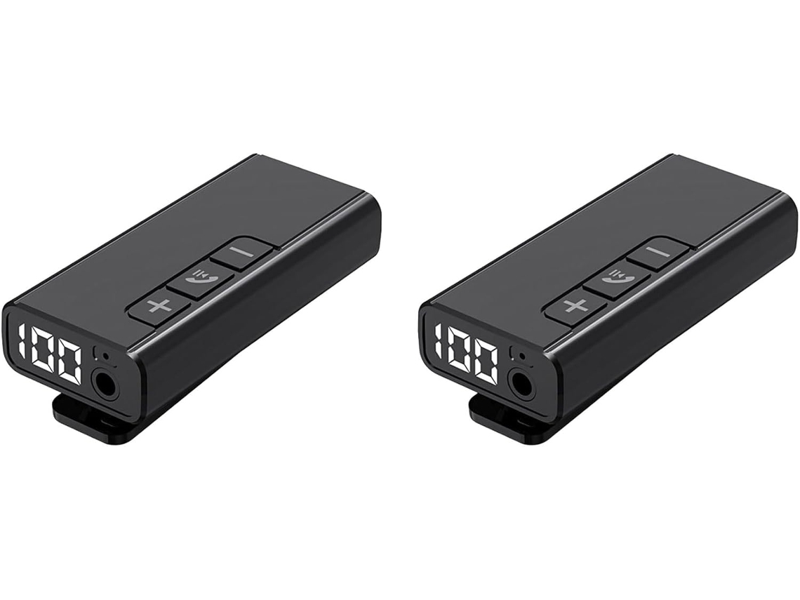 2 Receptores Bluetooth 5, 1 Mini Adaptador De Audio, Altavoces Portátiles Con Salida Estéreo Y Auriculares.