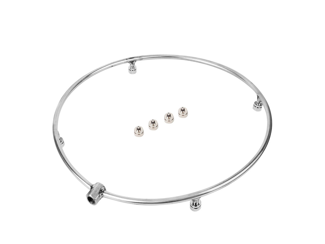 Conjunto de sistema de enfriamiento con 4 boquillas de nieve de acero inoxidable de 3/16"
