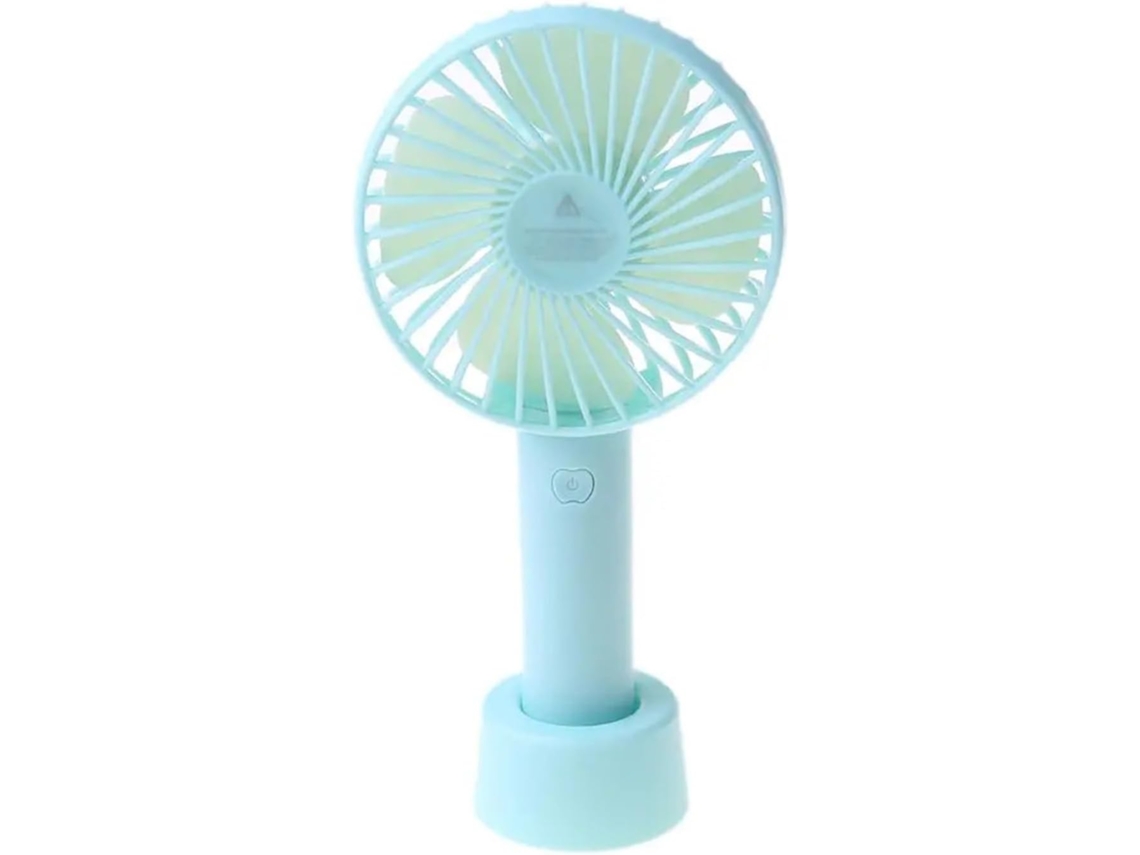 Ventilador De Escritorio Usb Mini Portátil Recargable Funciona Con Pilas Refresca El Base 3 Modos