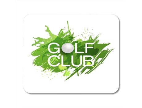Alfombrilla de Ratón ECZJNT Bola verde en blanco Insignia del club de golf Campeón blanco 22x25 cm