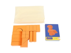 Ats-bloques De Madera Apilables Seguros Para Niños Juguete Educatsivo Interactivo Con Tarjetas De Apilamiento