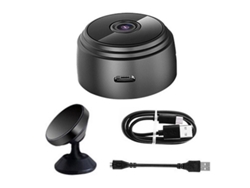 Mini Cámara Espía Wifi Hd 1080p Para Seguridad Del Hogar, Visión Nocturna, Detección De Movimiento, Uao, Color Negro, Sin Tarjeta.