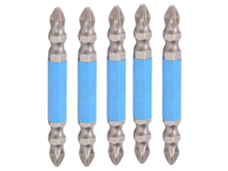 5 Puntas Magnéticas De Doble Cabeza De 65 Mm Para Destornillador Eléctrico.
