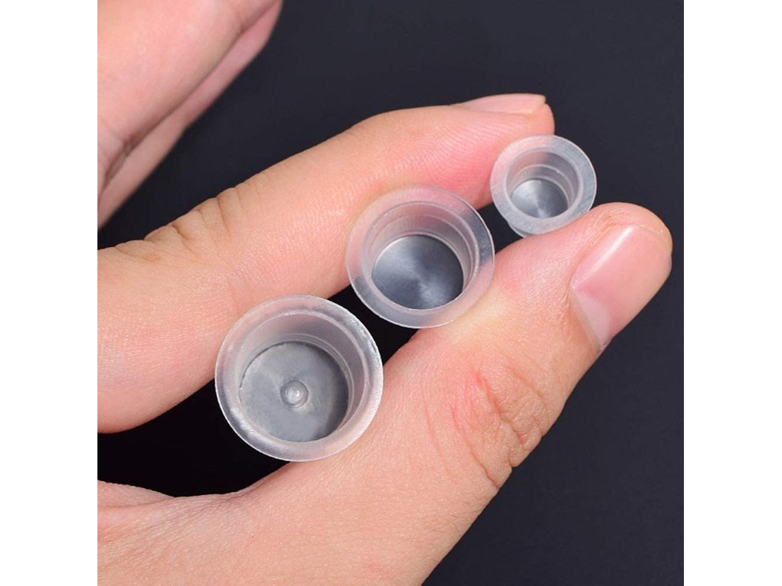 Vaso Desechable Para Tinta De Tatuaje, 300 Unidades, Vaso De Plástico Sin Base, 3 Tamaños: 9 Mm, 11 Mm, 15 Mm