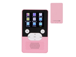 Reproductor MP3/MP4 Bluetooth Yizhood T9 de 1,8 pulgadas con calidad de sonido HD y 4 GB (rosa)