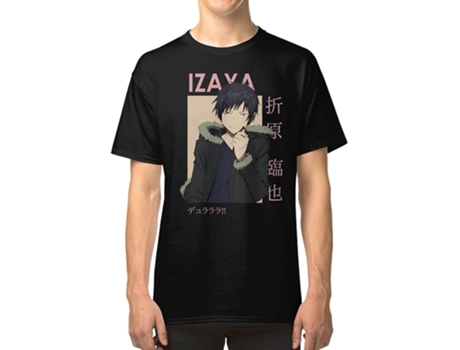 Camiseta ROCKINSTONE Izaya Orihara Durarara Card Anime Algodón para Hombre (S)