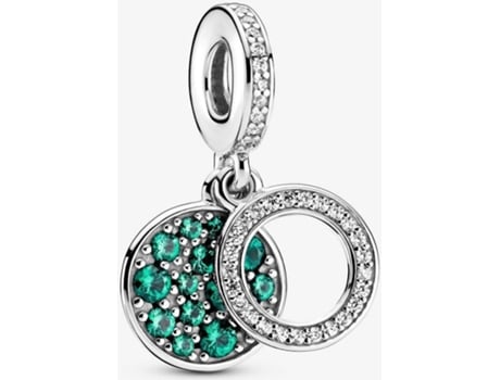 Charm PANDORA Disco (Plata - Plateado y Turquesa - Talla Única)