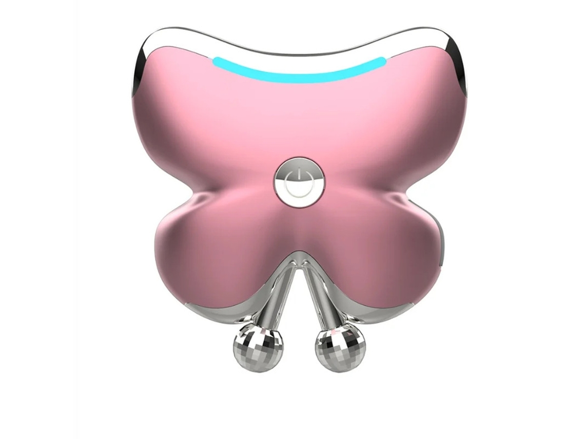 Masajeador facial de microcorriente Guaxá, rosa y plateado, Yizhood