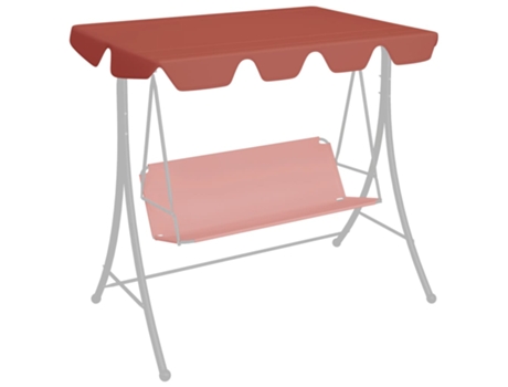 MAISON EXCLUSIVE Dosel repuesto columpio de jardín terracota 188/168x110/145 cm
