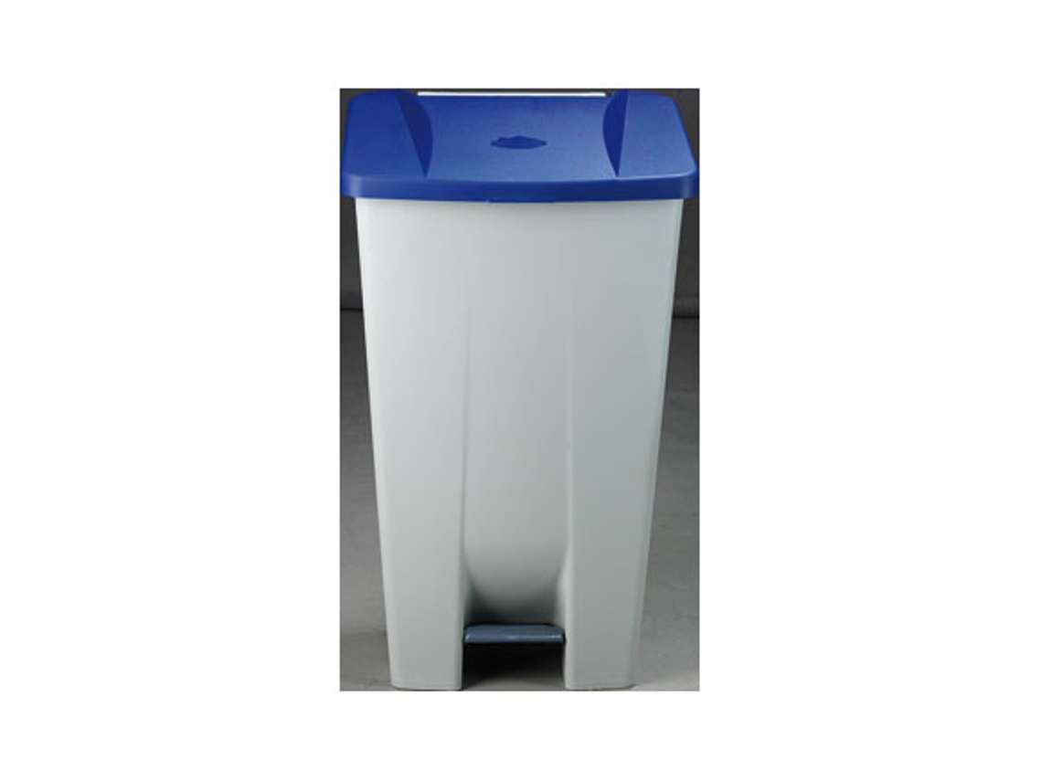 Contenedor Selectivo Azul Pedal Y Ruedas DENOX