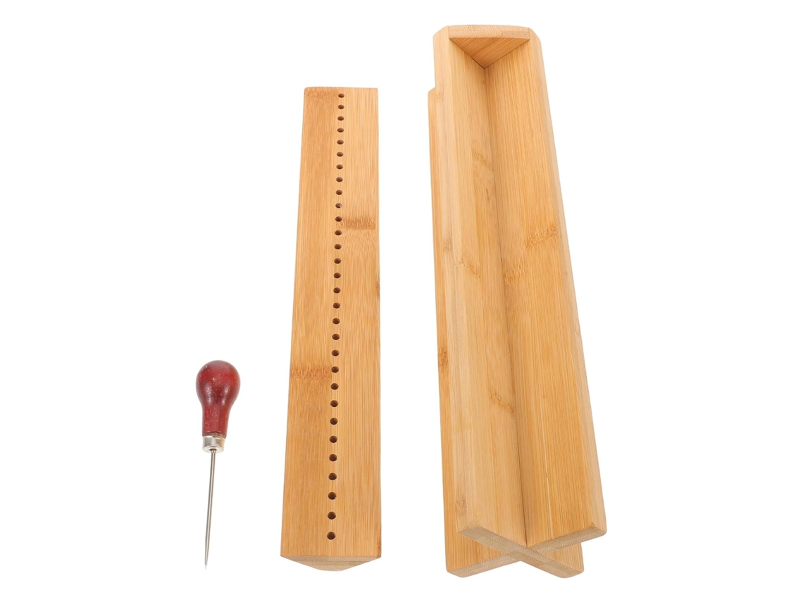 Soporte De Madera Portátil Para Perforar Con Punzón Para Suministros De Encuadernación