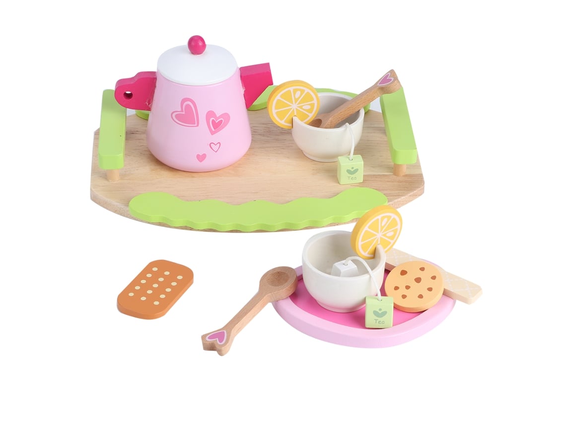 2026-set De Té De La Tarde Simulación Juguete Educativo Vajilla Cocina Niños Juego De Casa 10 Piezas