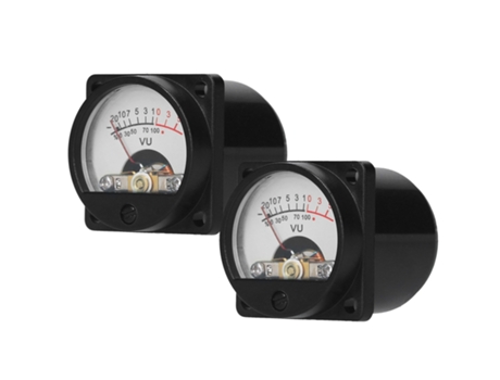 Medidor de VU 2 uds Panel de medidores de VU luz trasera cálida indicador de nivel de sonido DB analógico grabación y amplificador de nivel de Audi...