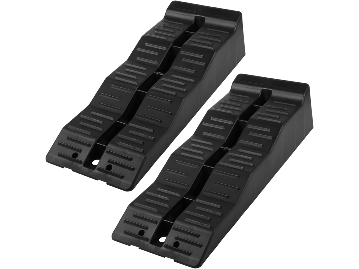 Juego De 2 Bloques Niveladores Para Ruedas De Autocaravanas, Rampas Para Coches Y Remolques.