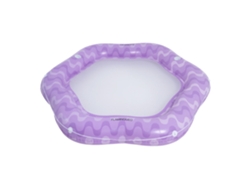 Flotador gigante de playa y flotador de piscina de PVC con forma de flamenco morado