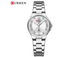 Reloj De Pulsera De Cuarzo Para Mujer, Elegante Y Con Pedrería, Resistente Al Agua Y Con Calendario.